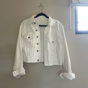 White denim jacket